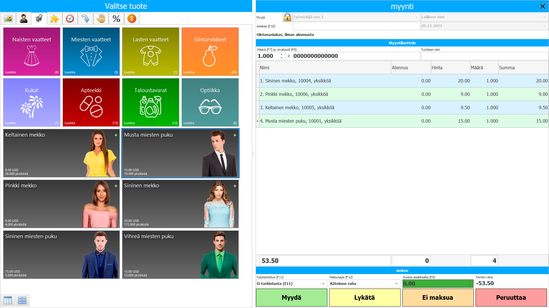 Ohjelma kauppaan ja kauppaan