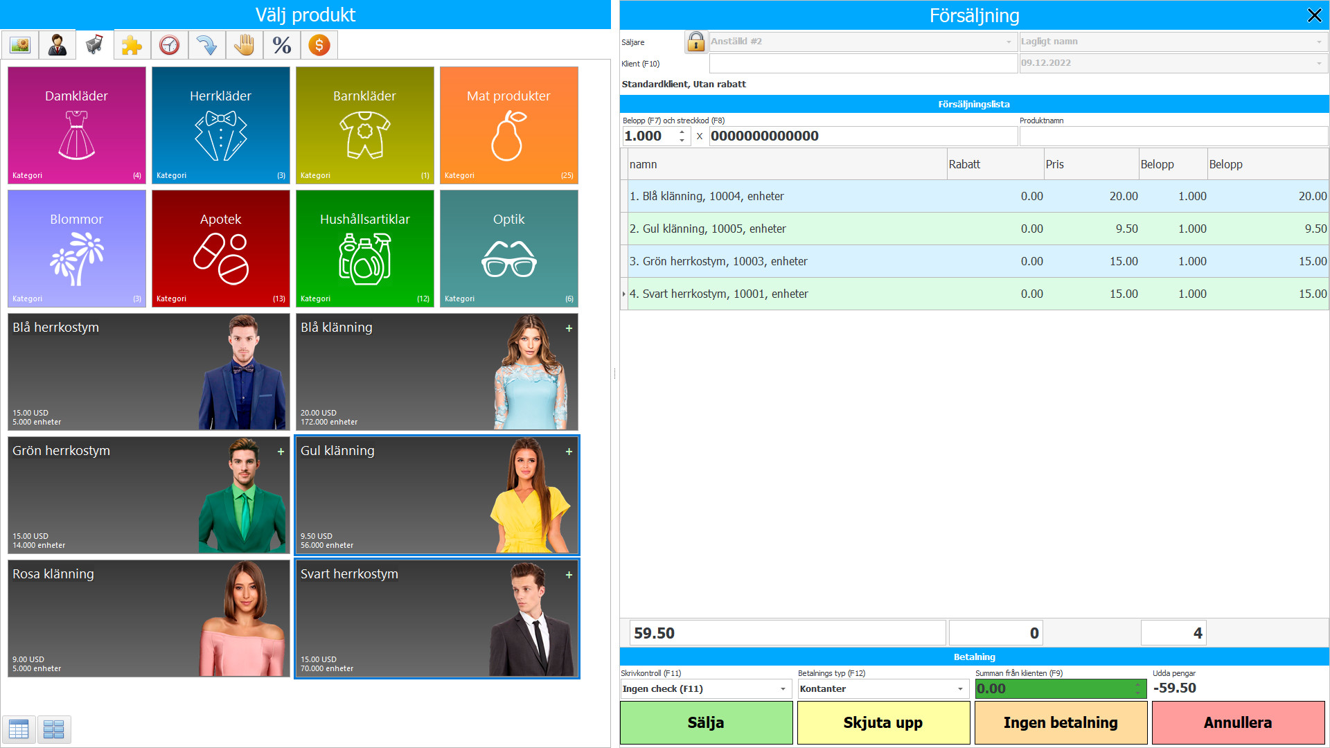 Program för handel och butik